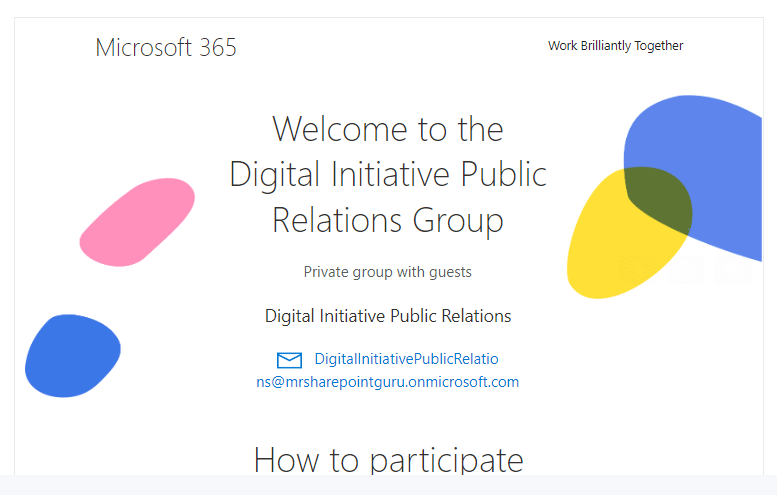 Welcome to the private group with guests