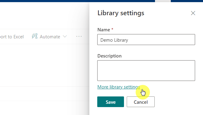 how to get to the settings area