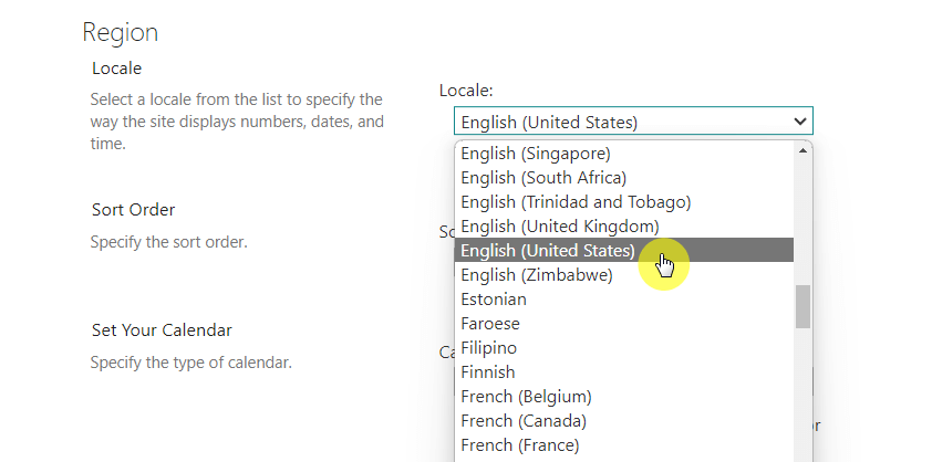 change date format in sharepoint