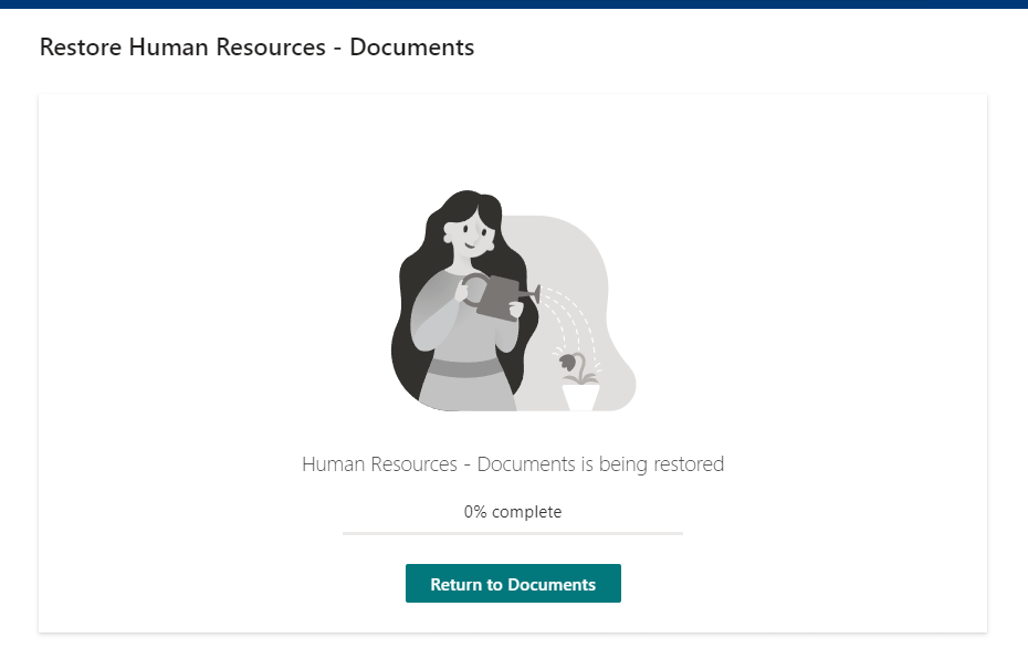documents in being restored