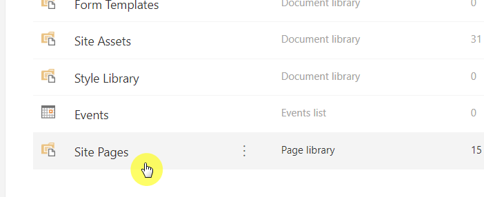open site pages