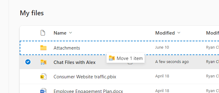 drag the shortcut to its new location