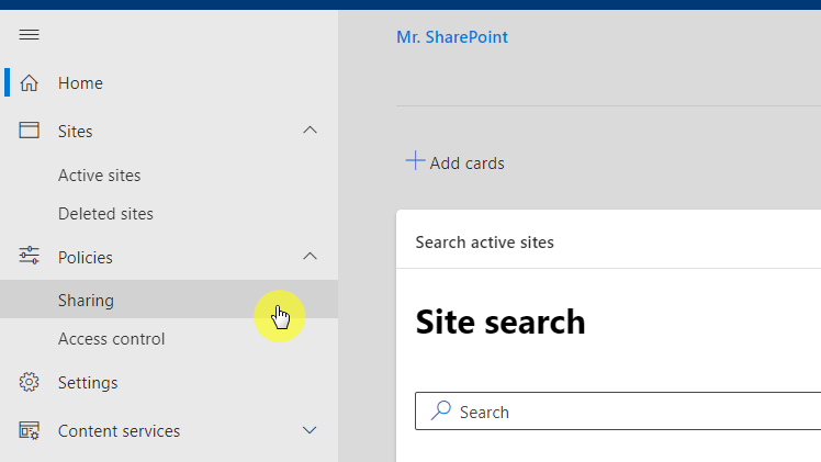 open sharing policies