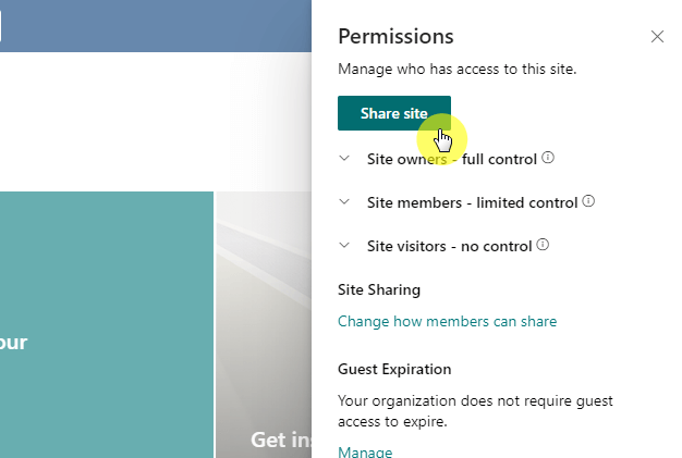 share communication site