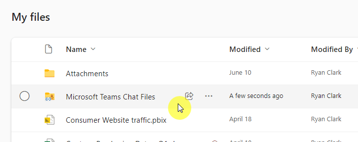 find the shortcut in my files
