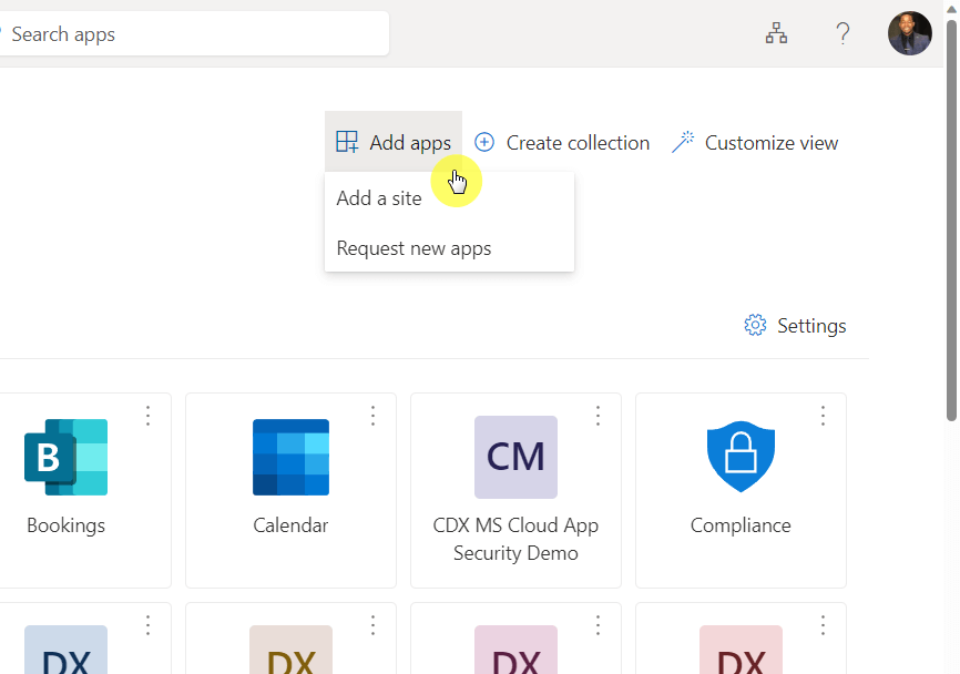 add new apps to your tenant
