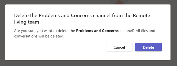 convos and files will be deleted
