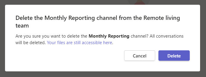 files are still accessible