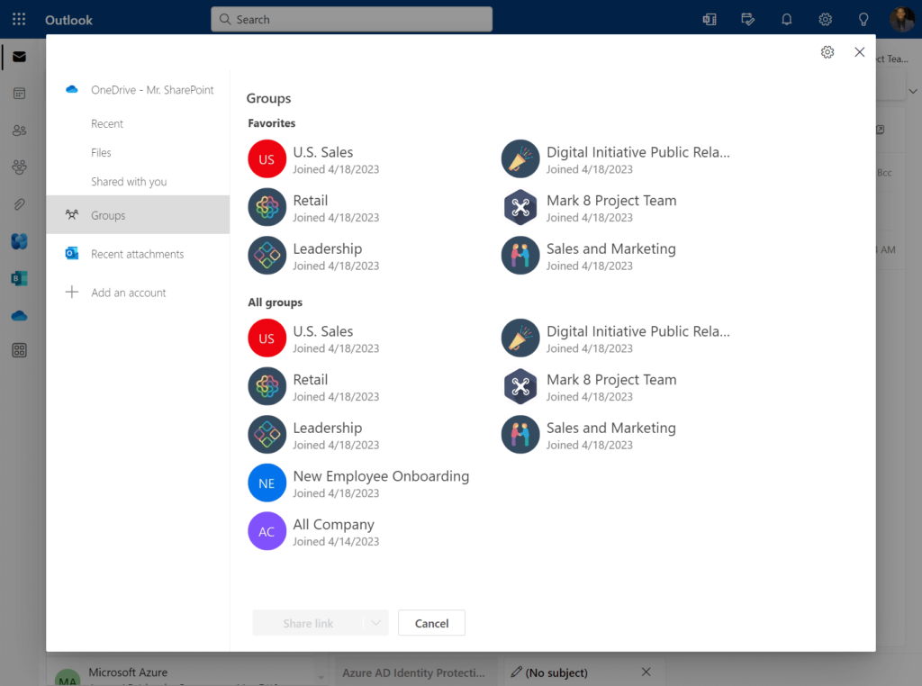 find the file you want to attach