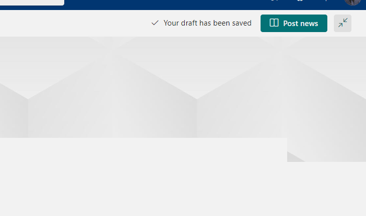 button for publishing a news post