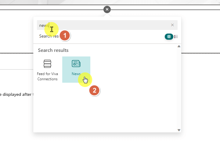 add a news web part