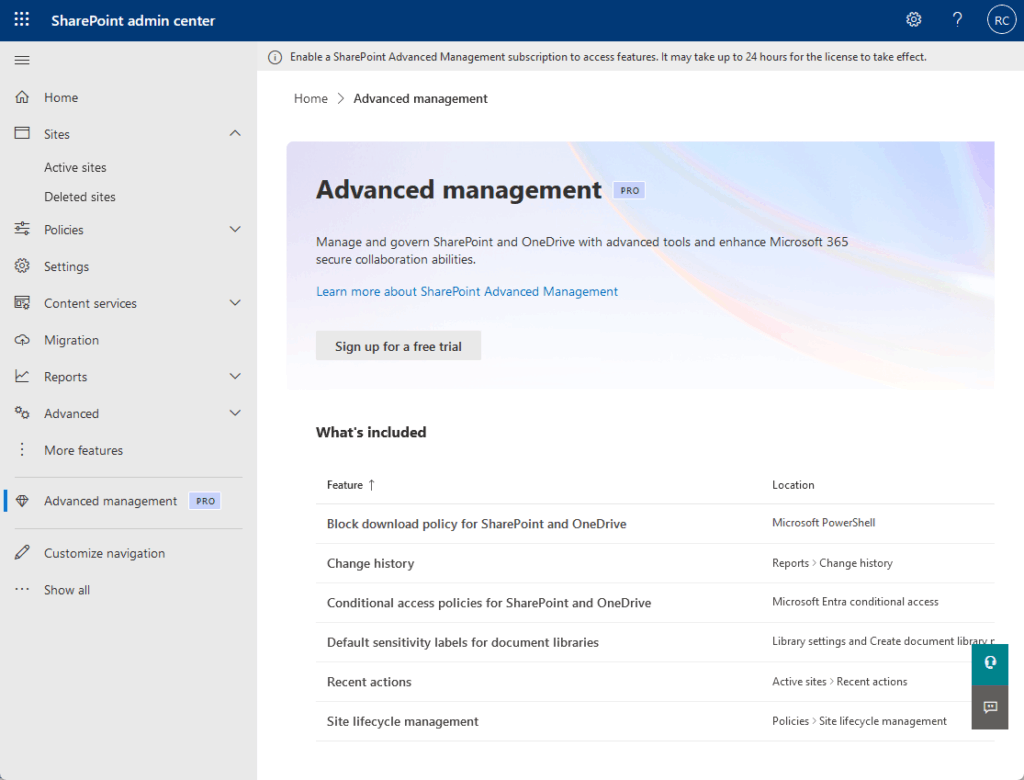 Manage and govern SharePoint and OneDrive with advanced tools and enhance Microsoft 365 secure collaboration abilities