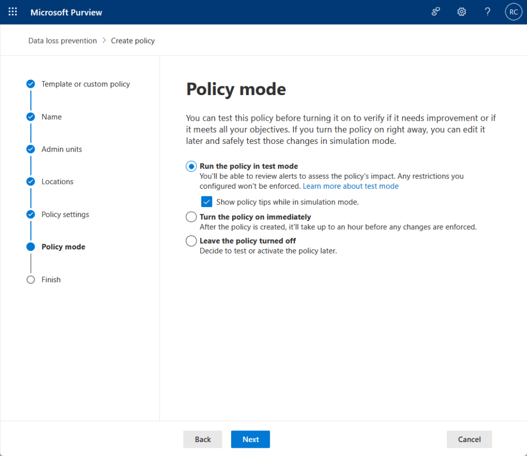 review alerts to assess the policy’s impact