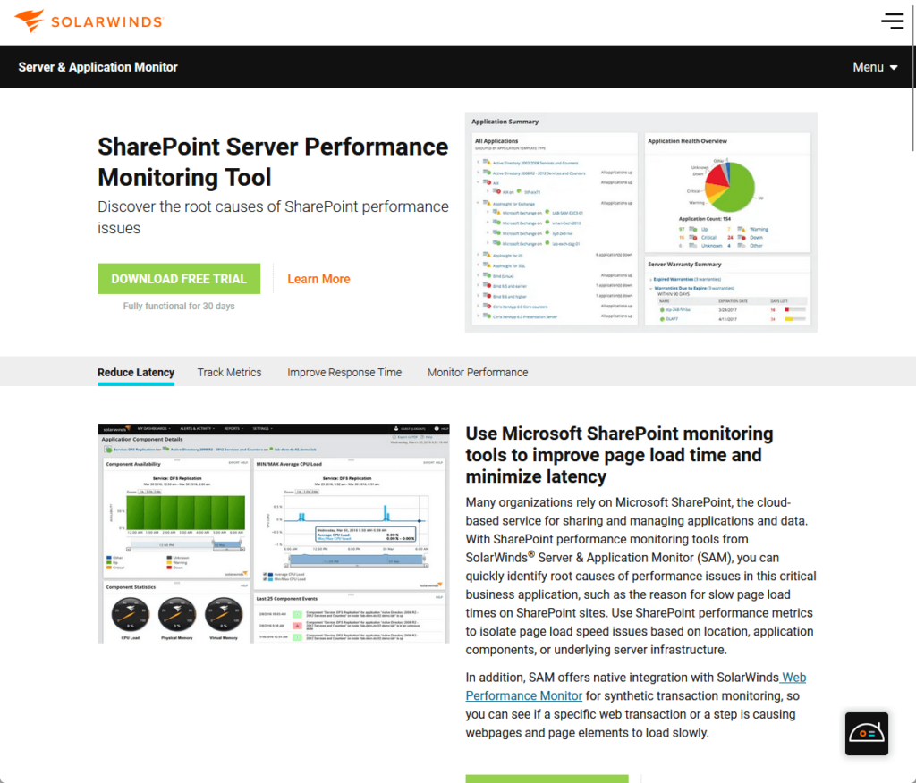 SharePoint Server Monitoring Performance Tool: Discover the root causes of SharePoint performance issues