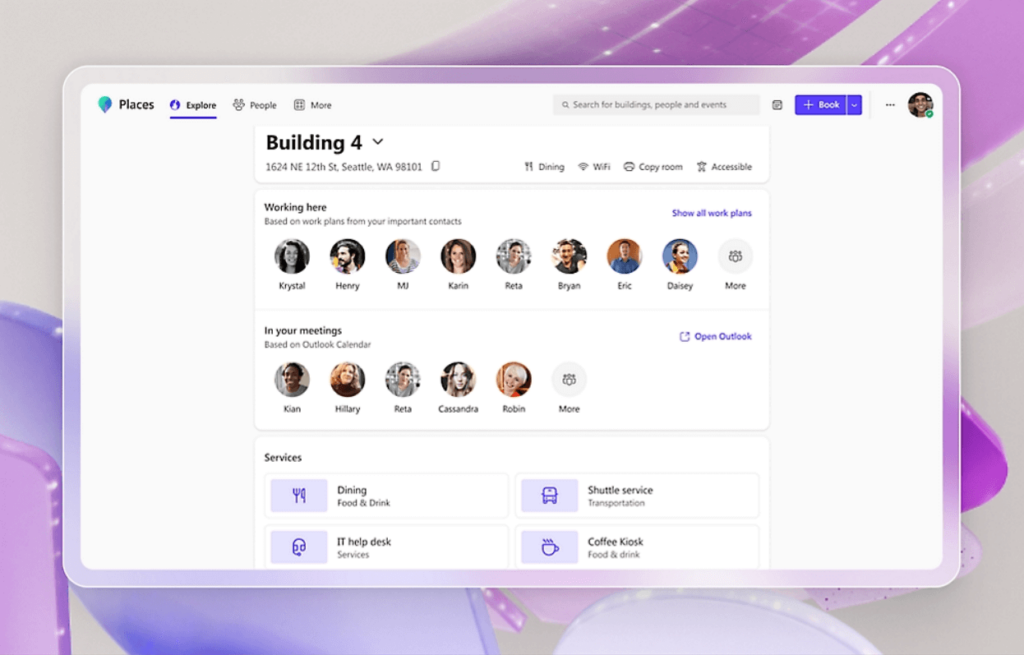 explore where you work microsoft places