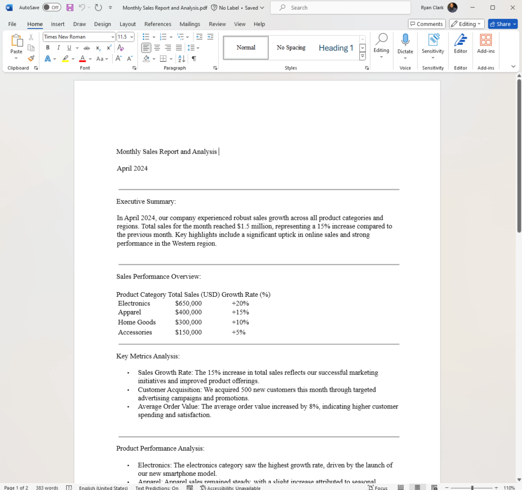open pdf in word