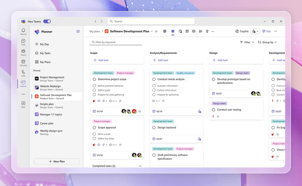 collborate on planner with kanban