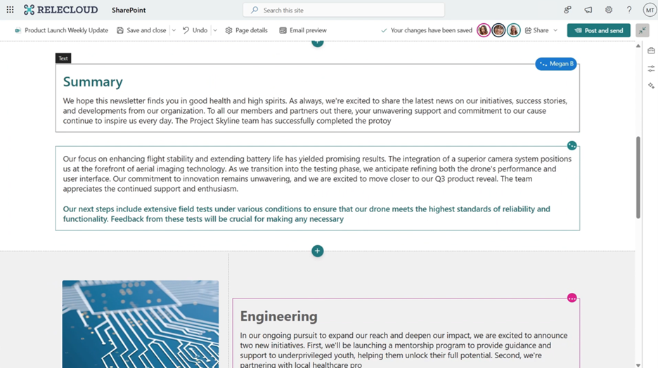 coauthoring presence indicators