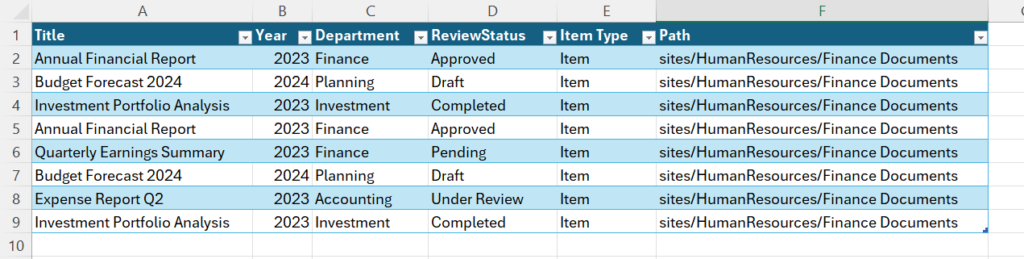 query file content in excel