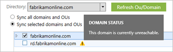 domain is currently unreachable as its domain status