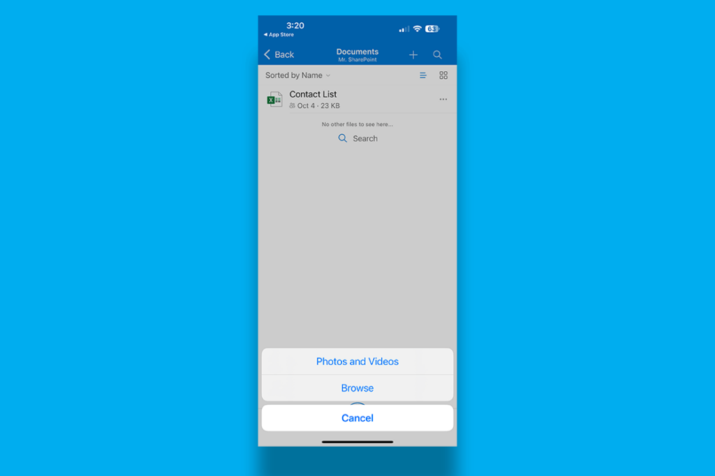 upload video to onedrive mobile