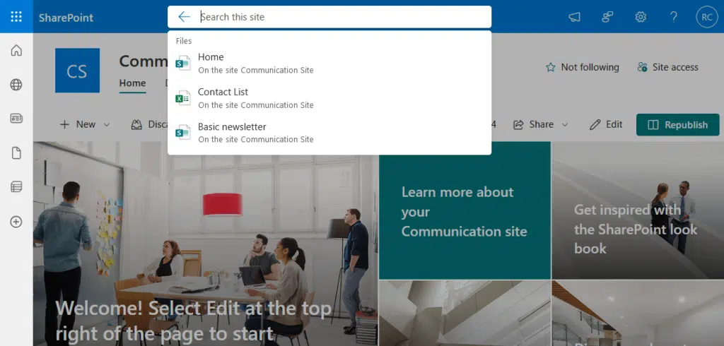 search this site suggestions