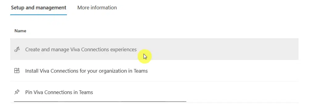 create and manage viva connections experiences