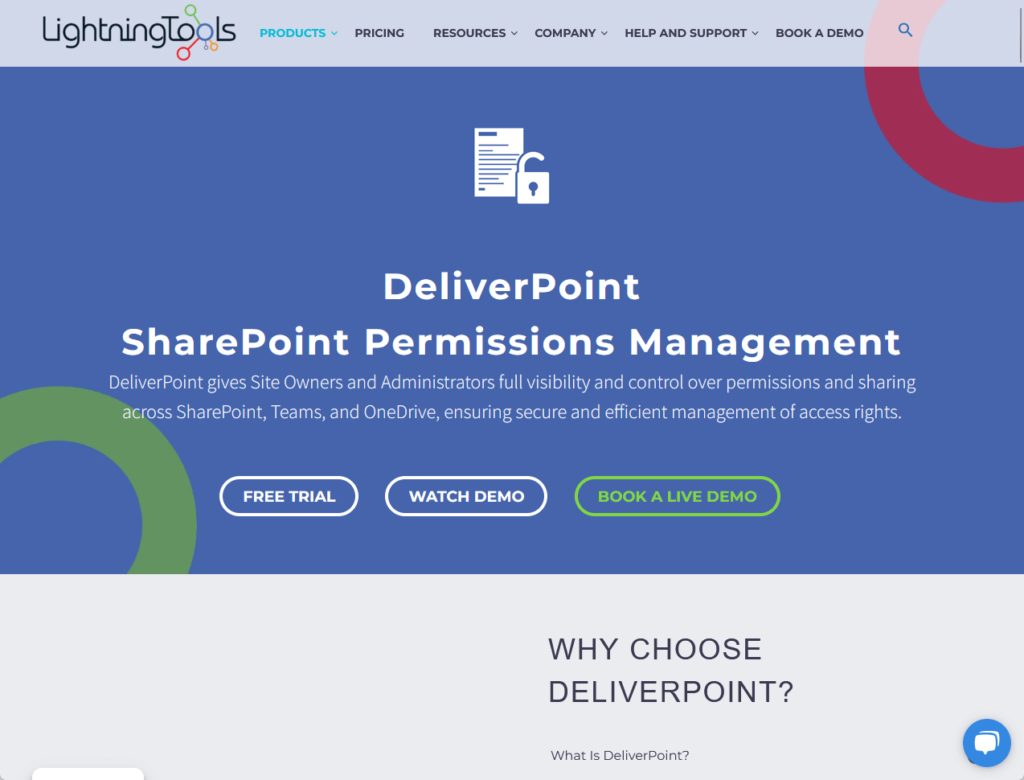 deliverpoint landing page