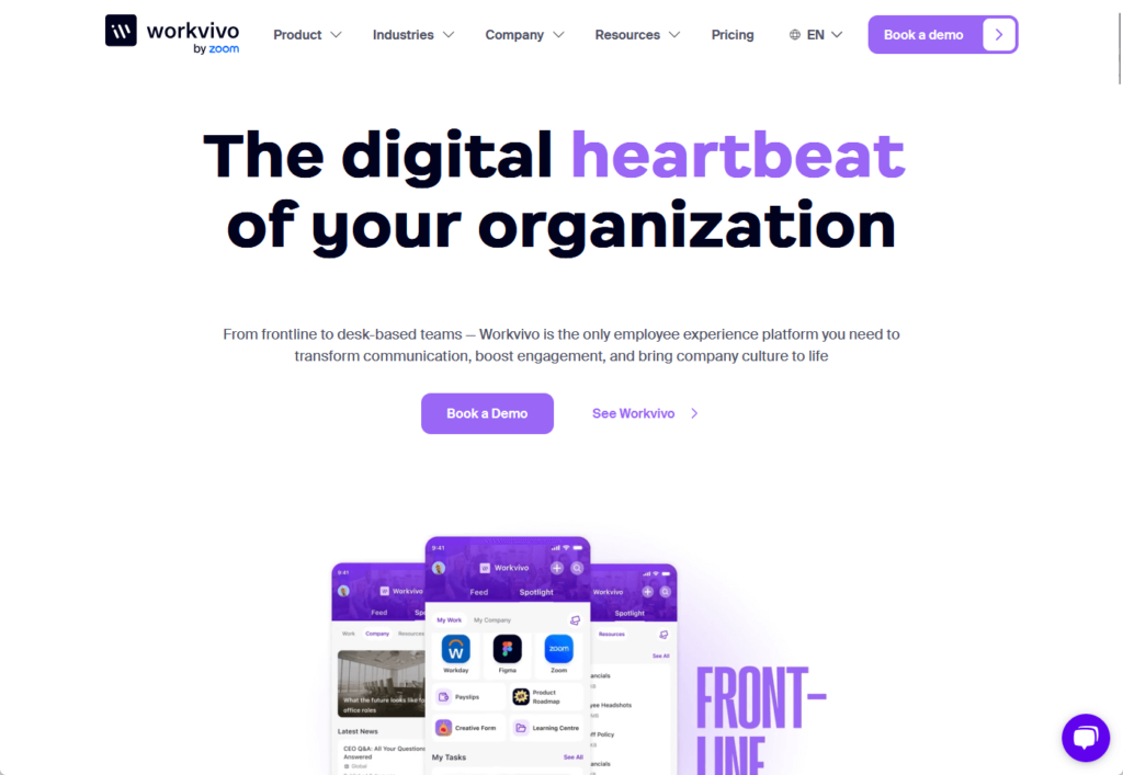 workvivo home page