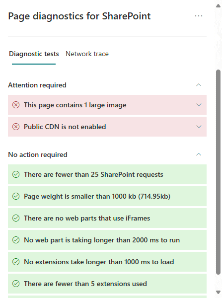 diagnostic tests results