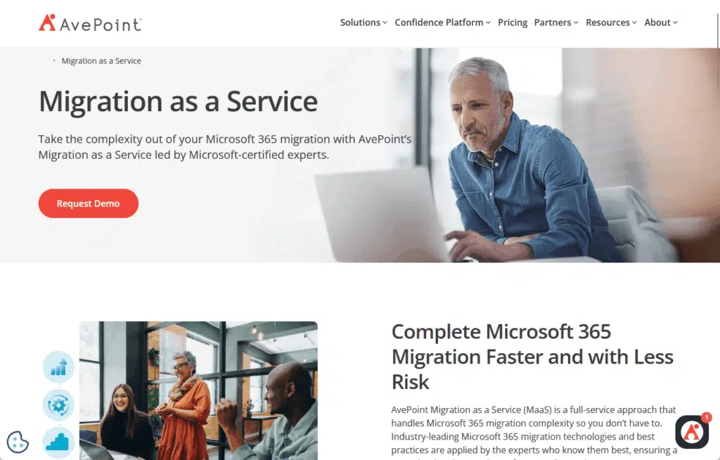 avepoint migration landing page