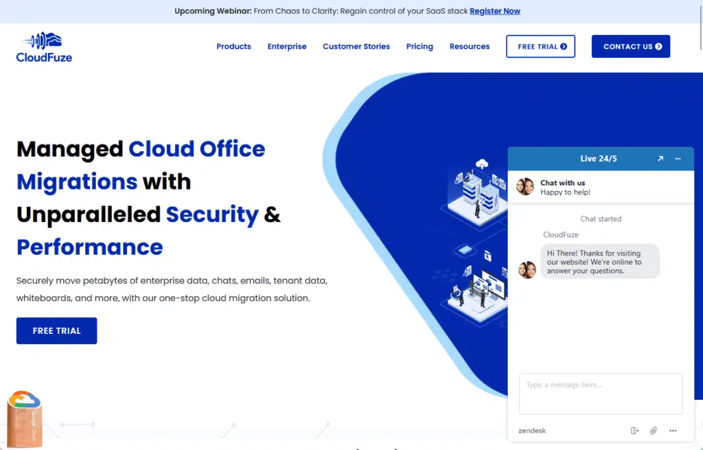 cloudfuze home page