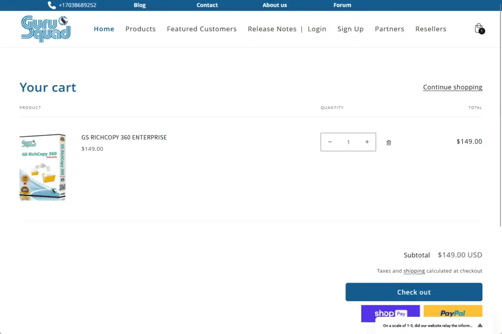 gs richcopy 360 add to cart