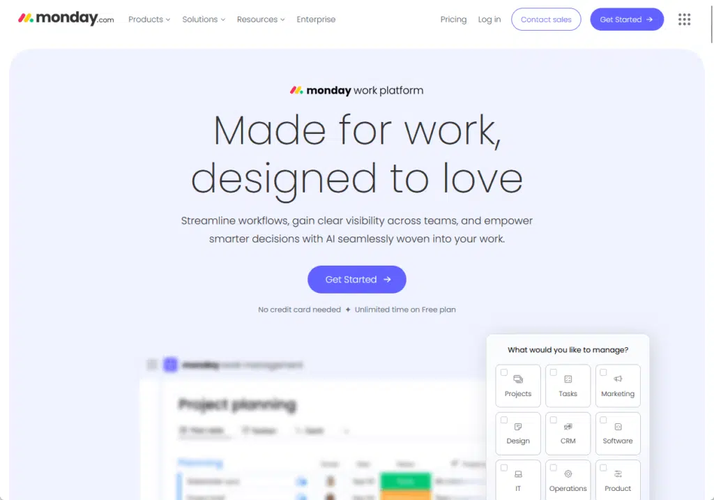 monday com home page