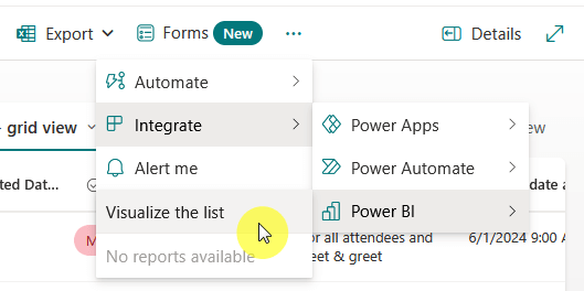 visualize the list from a list