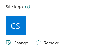 site logo setting