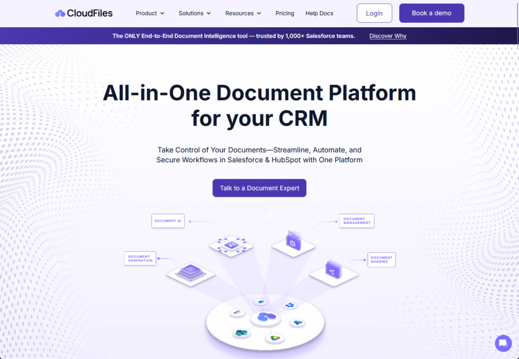 CloudFiles all-in-one document platform for CRM