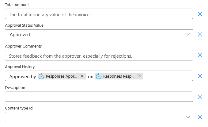 File properties set to “Approved” with approval comments and timestamped log