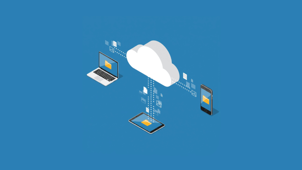 Onedrive cloud sync illustration